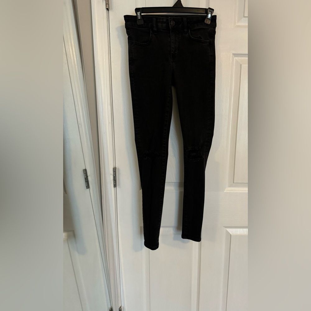 NWOT American Eagle Women’s Black Jeggings Size 4 Regular